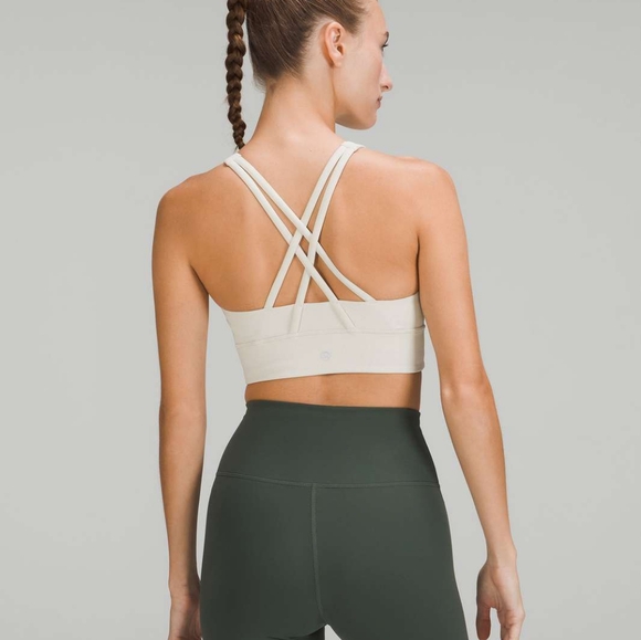 Lululemon Energy High-Neck Longline Ribbed Luxtreme Bra *Medium Support Sz 6 - Picture 2 of 8